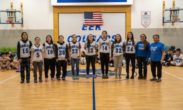 Kwigillingok students left their village after Halong, but their basketball team plays on
